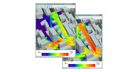 Simulation von Massive MIMO Beamforming in einer städtischen Kleinzelle Bild