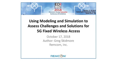 Modellierung und Simulation zur Bewertung von Herausforderungen und Lösungen für 5G Fixed Wireless Access Image