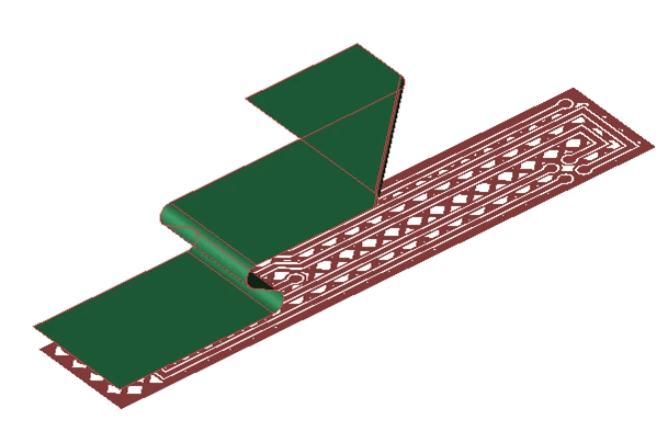 XFdtd_Wrapping_Flexible_PCB_und_2D_Sheets