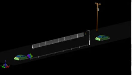 Einsatz der WaveFarer Automotive Radar Simulationssoftware und Chirp Doppler zur Bewertung der Radarleistung für Fahrszenarien Bild