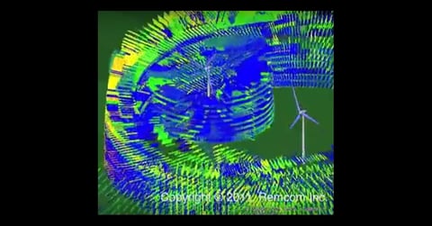 Simulation von Mehrwegeverbindungen zwischen Windkraftanlagen Bild