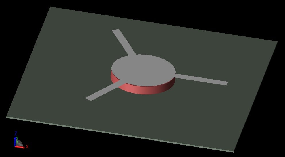  Abbildung 1: Struktur eines Ferrit-Zirkulators.