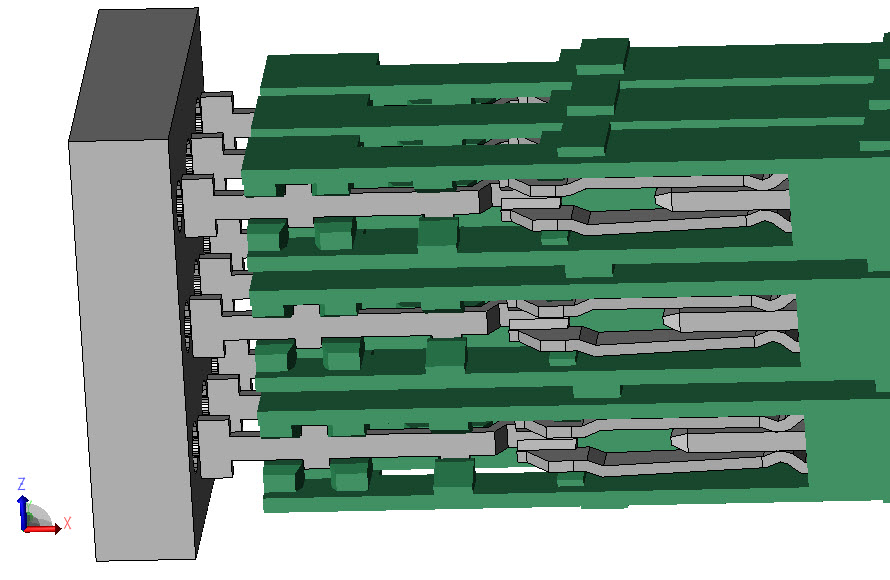 Abbildung 2: XFdtd-Verbinder als Beispiel für ein 3D-Modell