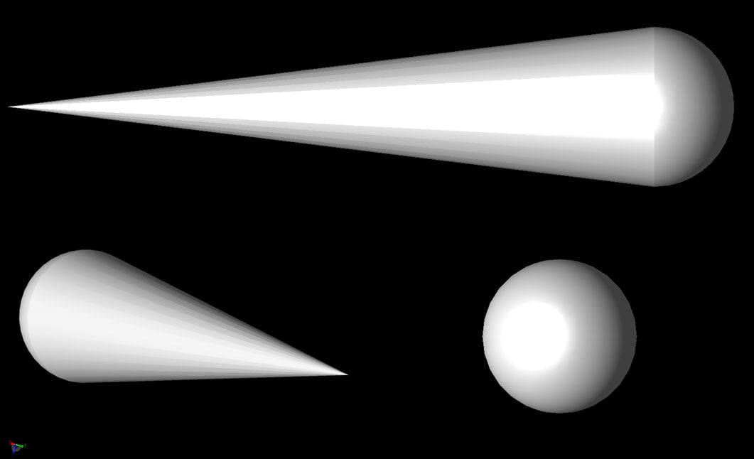 Abbildung 3Die Kegel-Sphären-Geometrie.