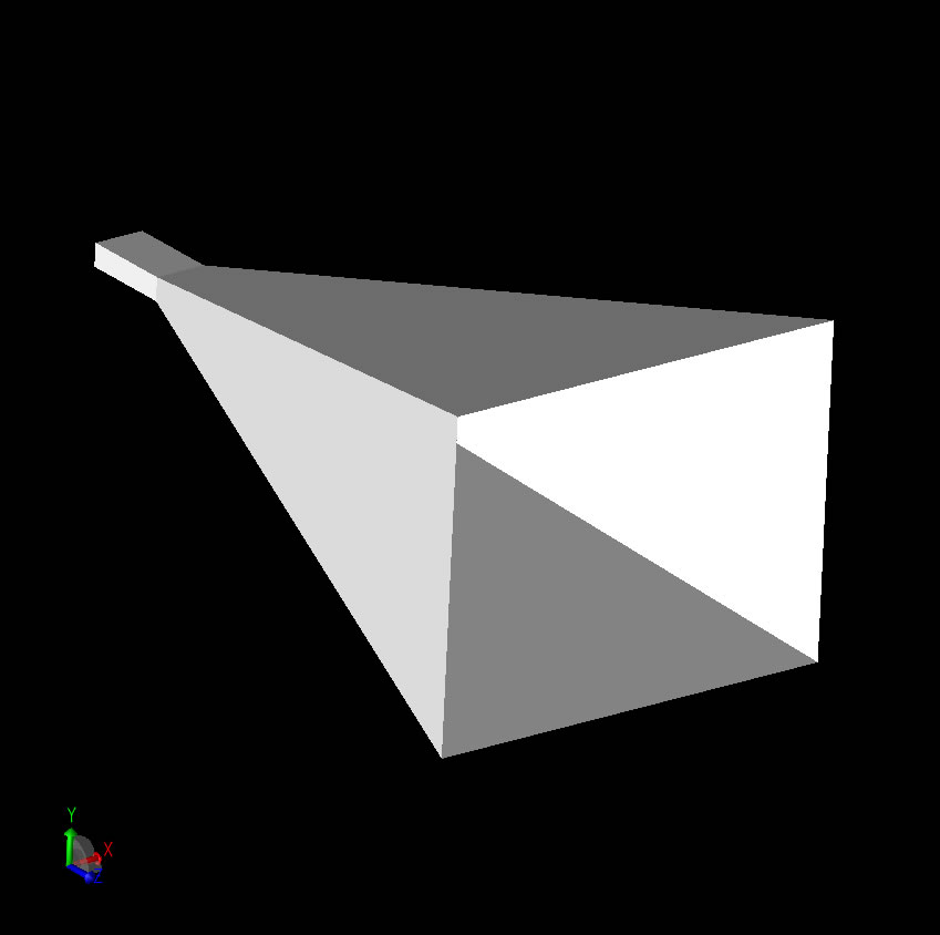  Abbildung 1: Die Horngeometrie, wie sie in der XF gezeichnet wurde.