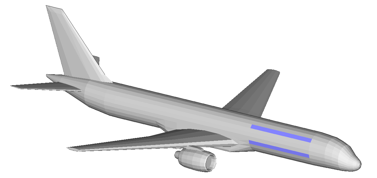 Abbildung 1: Geometrie der Boeing 757.
